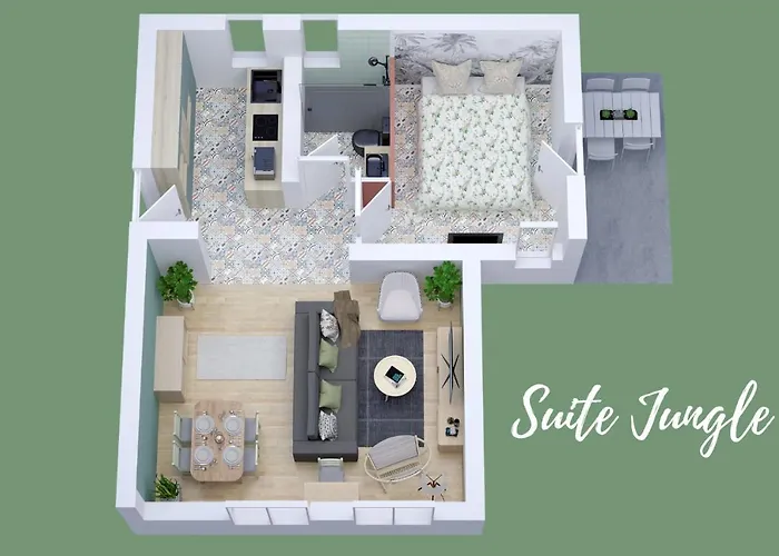 Jungle - Jardin, Netflix Et Parking - Le Manoir Aux Pommes Orbec