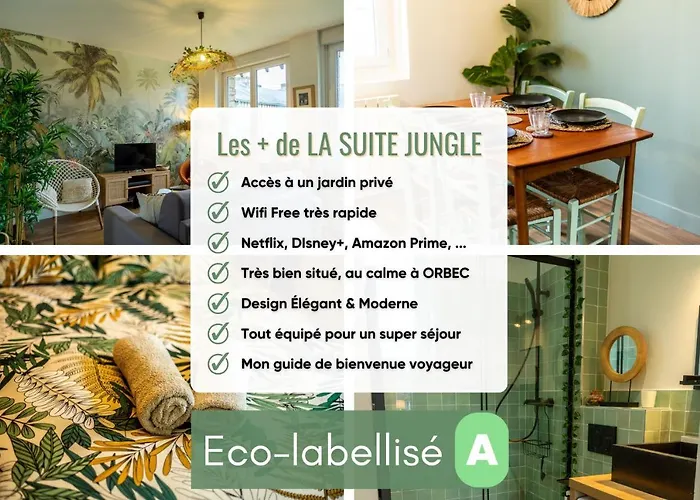 Jungle - Jardin, Netflix Et Parking - Le Manoir Aux Pommes Апартаменты
